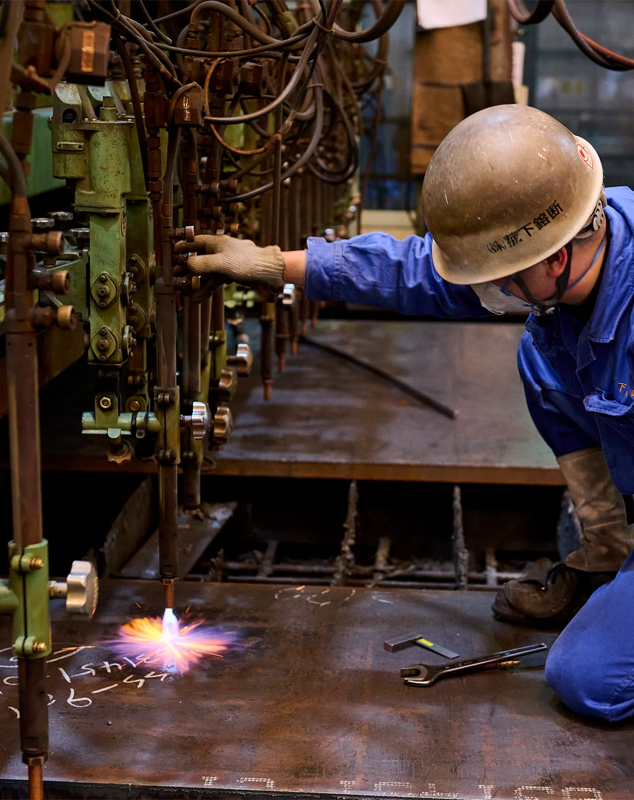 大江さん 作業中