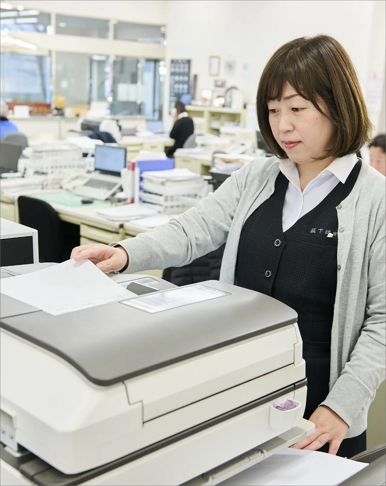 芝田さん 作業中