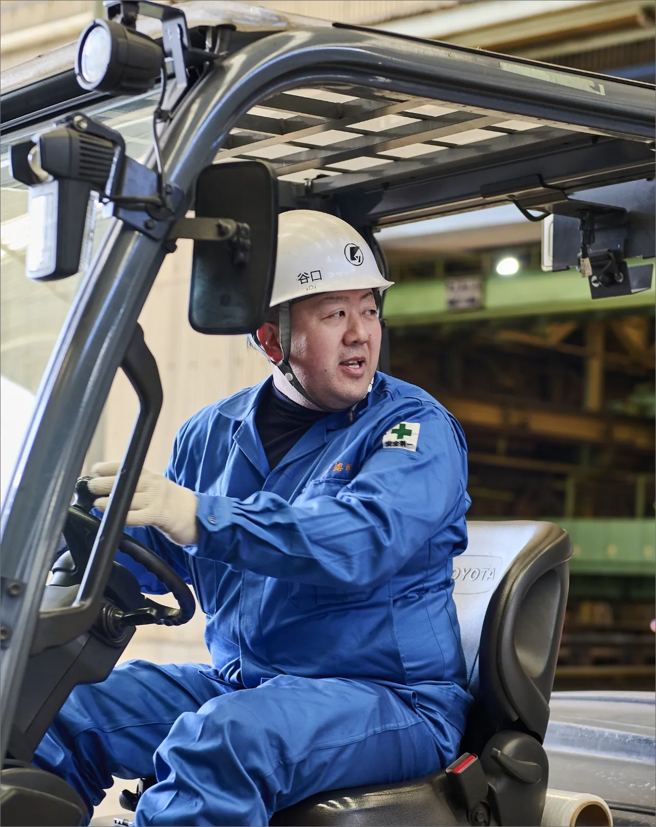 谷口さん 作業中