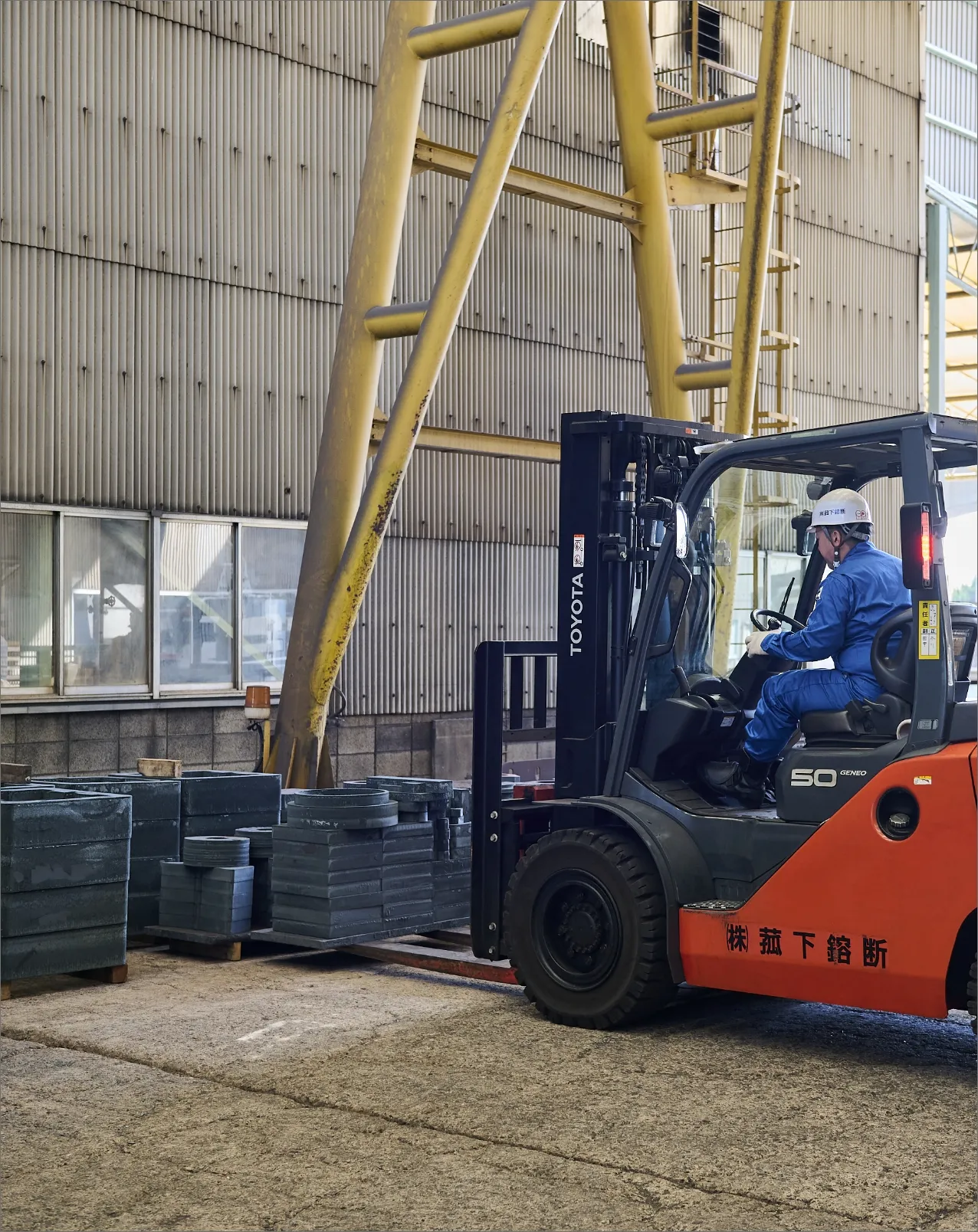 谷口さん 作業中